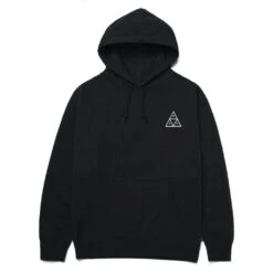 HUF Essentials Triple Triangle Hoodie - Black