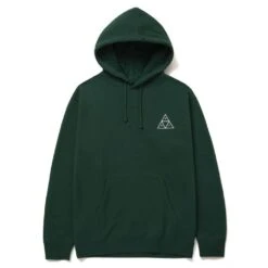 HUF Essentials Triple Triangle Hoodie - Forest Green