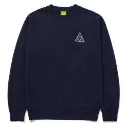 HUF Essentials Triple Triangle Pullover - Navy