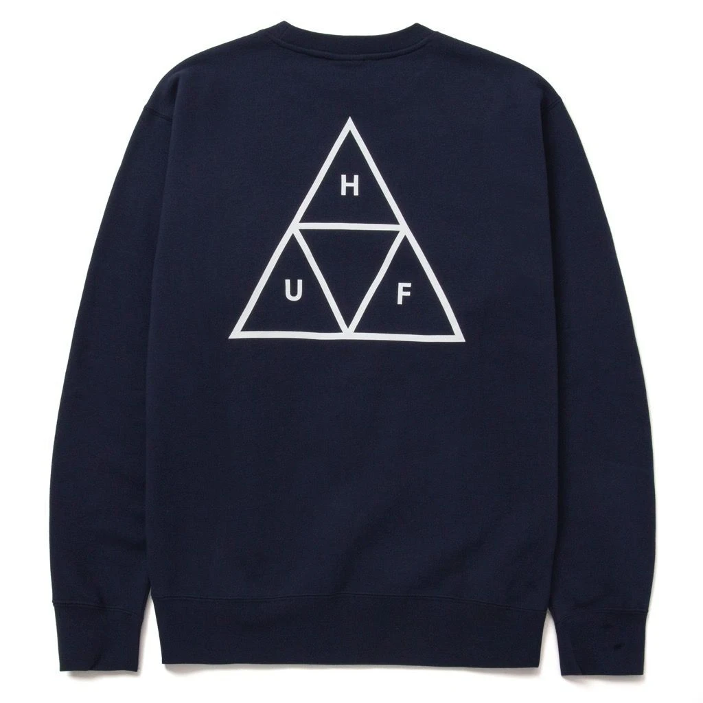 HUF Essentials Triple Triangle Pullover - Navy 4 HUF Essentials Triple Triangle Pullover - Navy – Bild 2