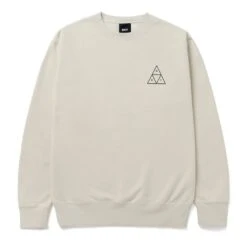 HUF Essentials Triple Triangle Crew - Sand