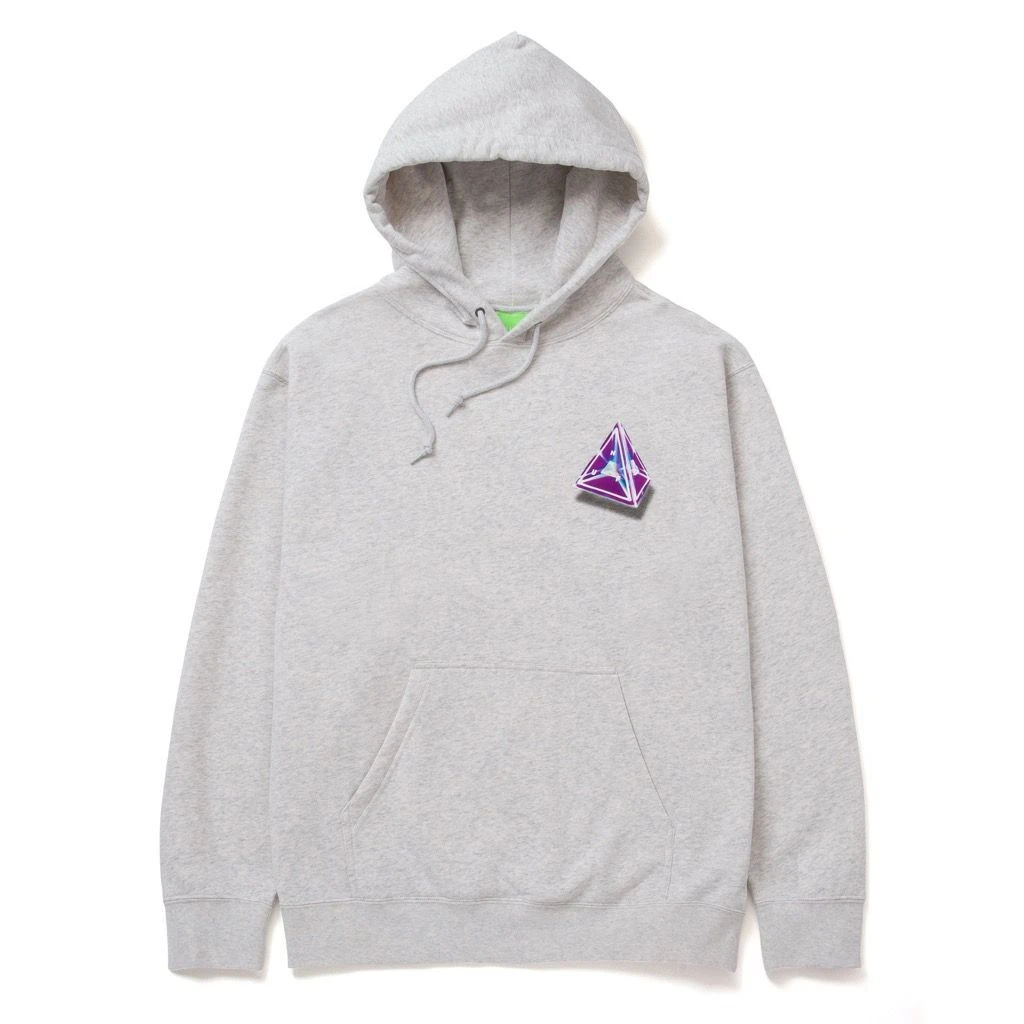 HUF Tesseract Triple Triangle Hoodie - Athletic Heather 3 HUF Tesseract Triple Triangle Hoodie - Athletic Heather