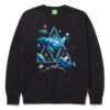 HUF Space Dolphins Wash Pullover - Black -Skateshop24 Skateboard pf00528 black 1 1280x1280