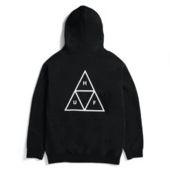 Skateshop24 Skateboard 6 HUF Set Triple Triangle Hoodie - Black