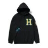 HUF Fly Die Hoodie - Black -Skateshop24 Skateboard pf00622 black 1 1280x1280