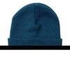 POLER Beanie SUMMIT LABEL, Petrol Blue -Skateshop24 Skateboard polmbea summ petrol blue 1280x1280