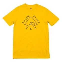 POLER T-Shirt TENT FRONTPRINT Golden Rod