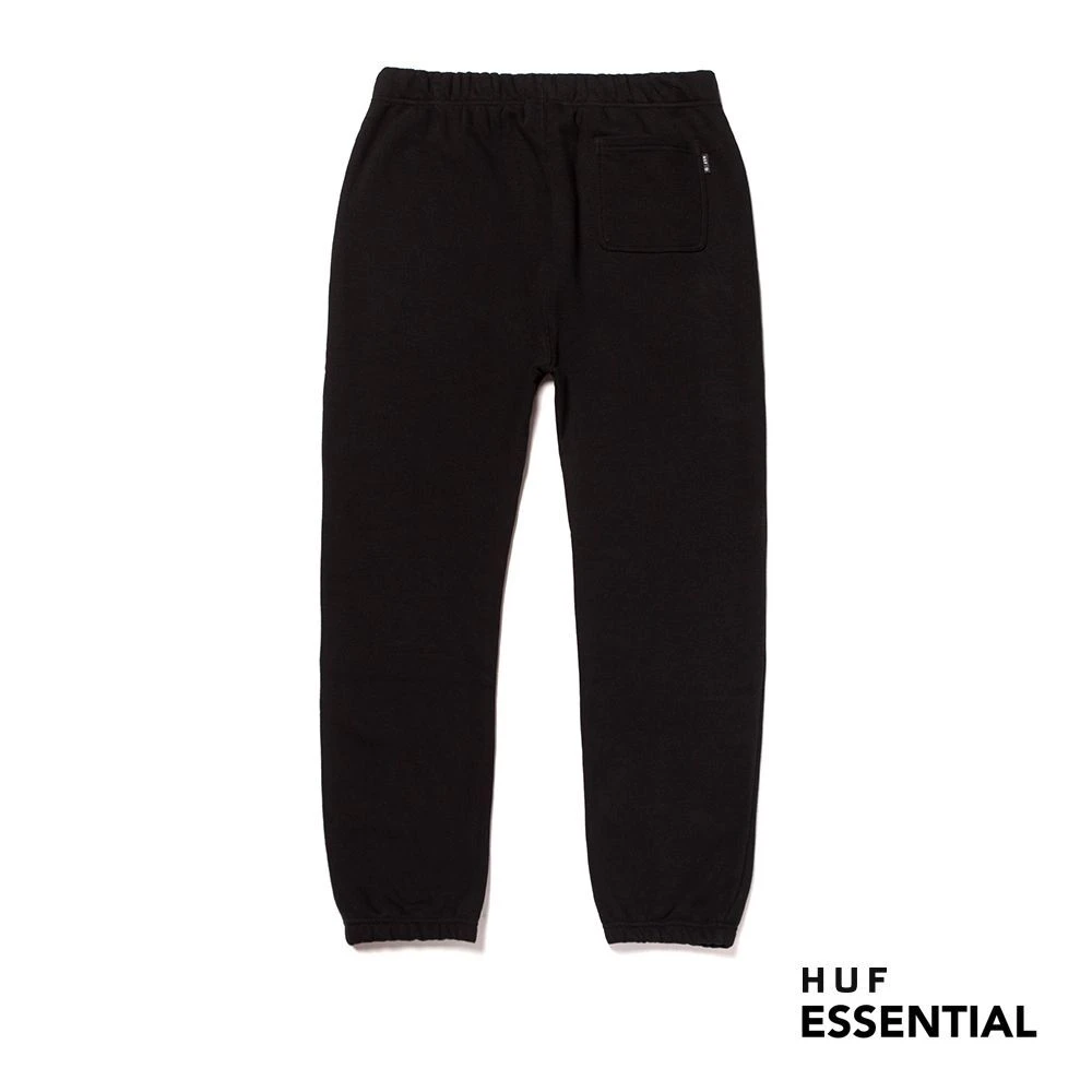HUF Essentials Fleece Hose Black 4 HUF Essentials Fleece Hose Black – Bild 2