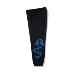 HUF Dragon Fleece Pant - Black -Skateshop24 Skateboard pt00303 black 3 1280x1280