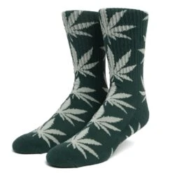HUF Essentials Plantlife Socken 3-Pk - Black X White X Forest Green