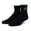 HUF Emb. Triple Triangle 1/4 Socken Black