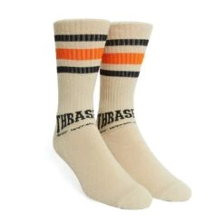 HUF X Thrasher Center Field Sock - Natural -Skateshop24 Skateboard sk00722 natur 3 1280x1280