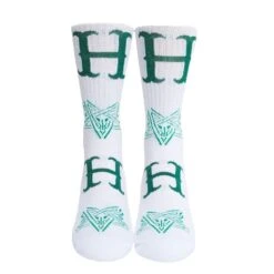 HUF X Thrasher Duality Sock - White -Skateshop24 Skateboard sk00723 white 2 1280x1280