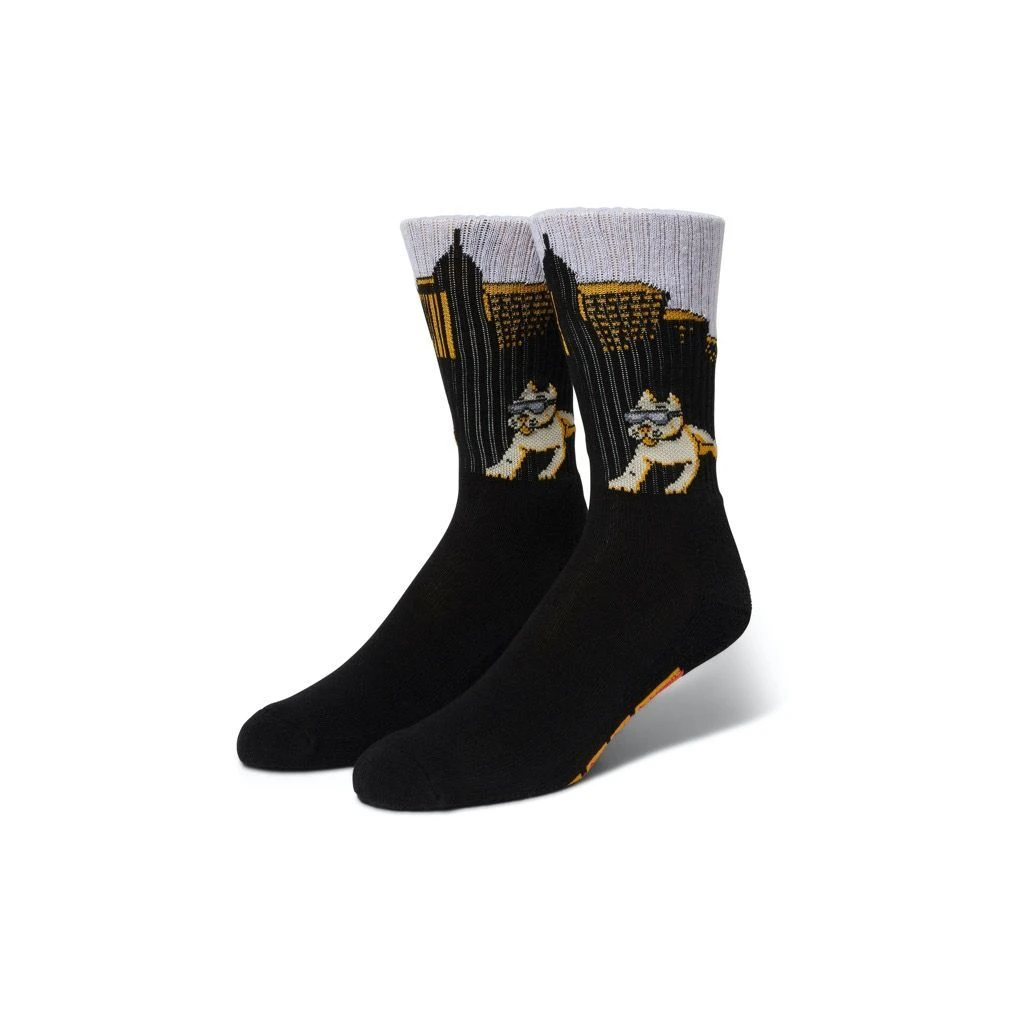 HUF Blazin Jams Crew Socken - Black 3 HUF Blazin Jams Crew Socken - Black