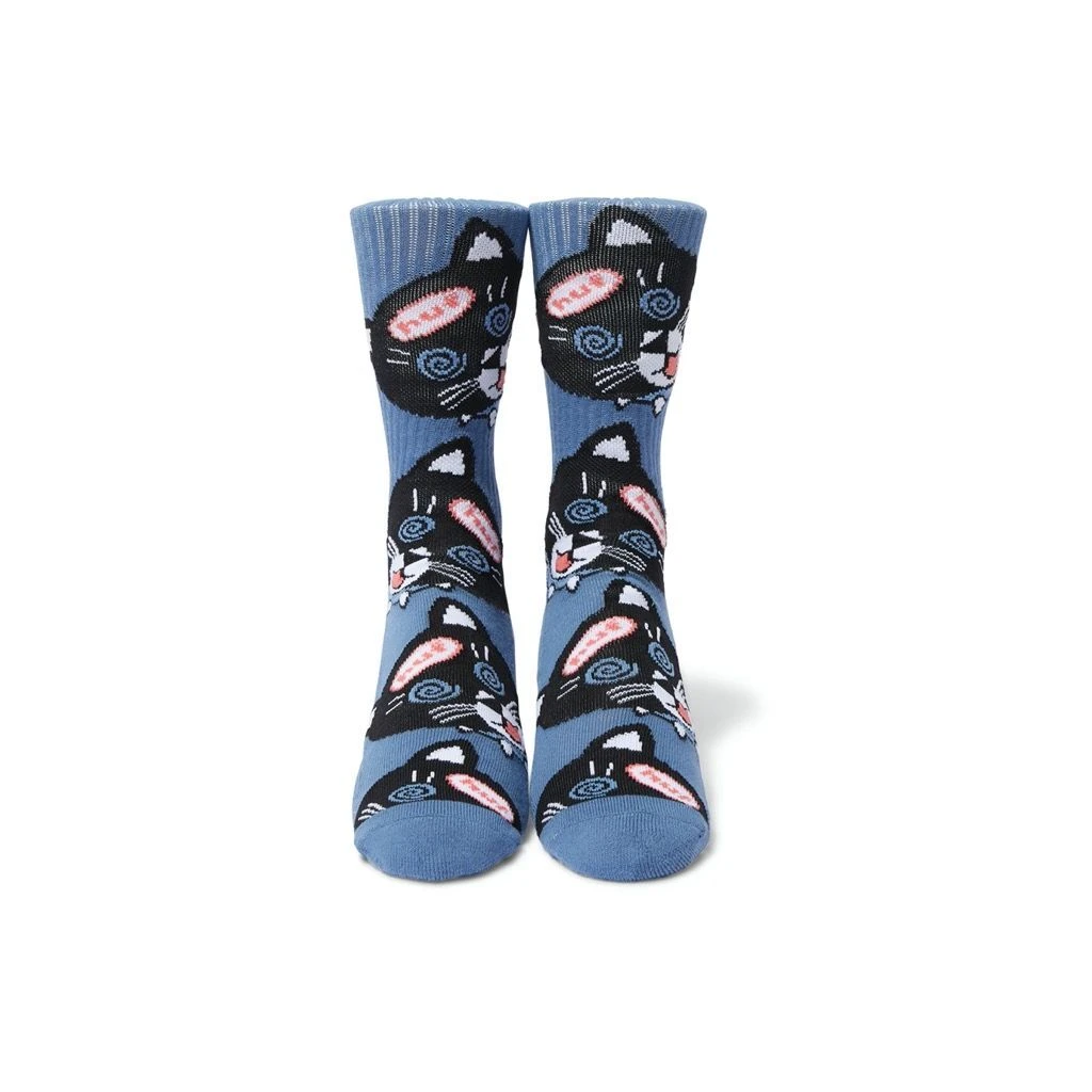 HUF Hypno Cat Crew Sock - Vintage Violet 4 HUF Hypno Cat Crew Sock - Vintage Violet – Bild 2