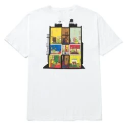 HUF At Home T-Shirt - White -Skateshop24 Skateboard ts01822 white 2 1280x1280
