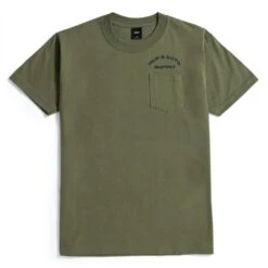 HUF Chop Shop Pocket T-Shirt - Olive -Skateshop24 Skateboard ts01938 olive 2 1280x1280