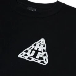 HUF Hard Links T-Shirt - Black -Skateshop24 Skateboard ts02013 black 3 1280x1280